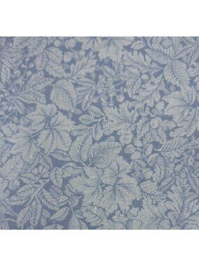 Blue Floral Cotton Fat Quarter 18x22" Quilting Fabric Crafts DIY Projects